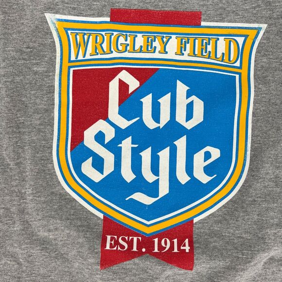 Wrigley Field Cub Style T Shirt Fruit of the Loom Label Size 2XL - Picture 2 of 8